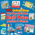 Buy One Get One Half Price on Puzzles & Games