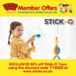 EXCLUSIVE 20% off Stick-O Toys!