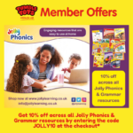 Get 10% off across all Jolly Phonics & Grammar resources!