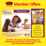 Get 10% off across all Jolly Phonics & Grammar resources!